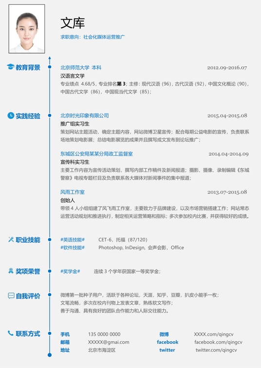 简历模板2 (21)常用简历word模板